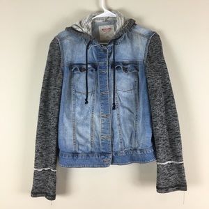 Mossimo Supply Co. Denim Jacket with Hoodie